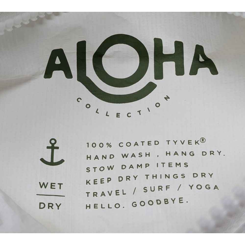 Aloha Collection Holo Holo Monstera Seaweed Rivera Sand Reversible Tote Bag READ - Picture 6 of 16